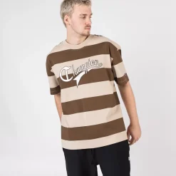 Champion Tees & Singlets<Heritage Collegiate Stripe Cursive Script Tee