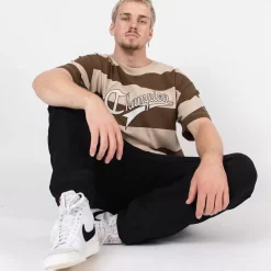 Champion Tees & Singlets<Heritage Collegiate Stripe Cursive Script Tee