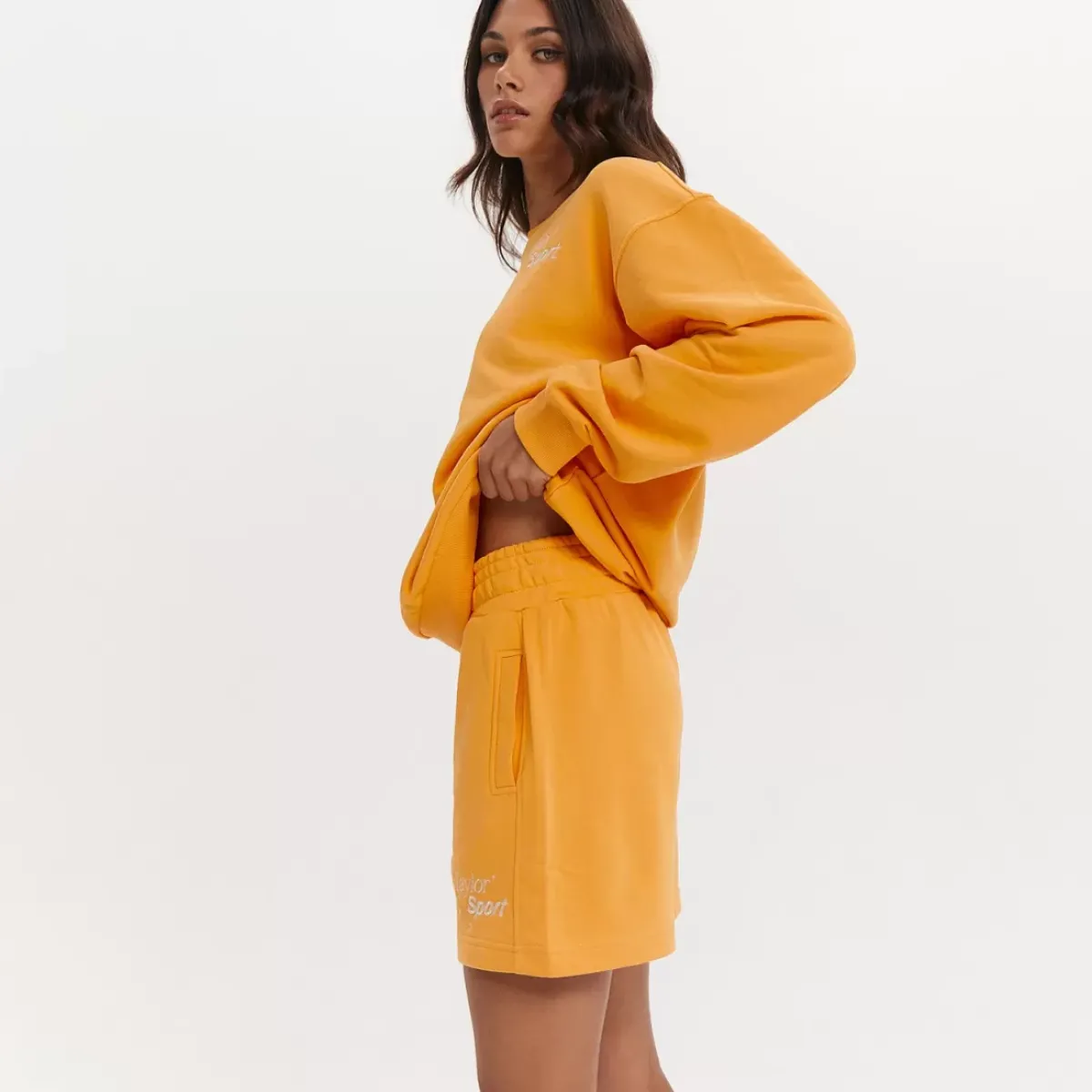 Taylor Sport Hoodies & Crews<Heritage Crew In Nectarine