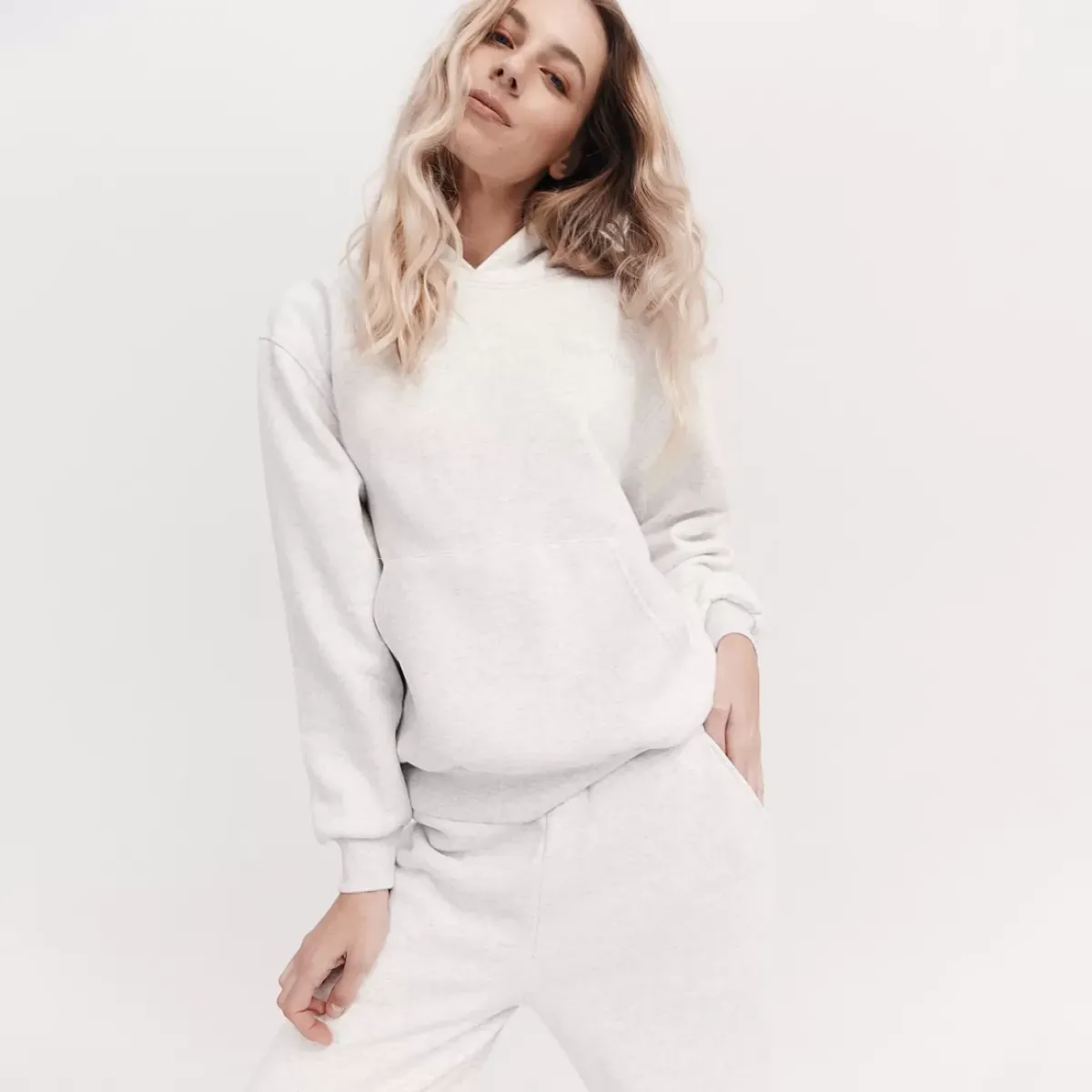 Taylor Sport Hoodies & Crews<Heritage Hoodie In Snow Marle