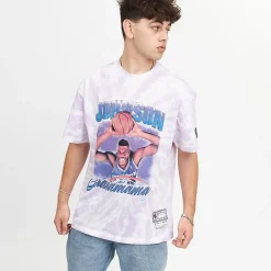 MITCHELL AND NESS Tees & Tanks<Larry Johnson Hall Of Fame Tye Dye Tee Unisex