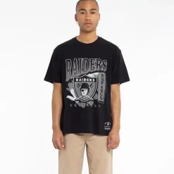 MITCHELL AND NESS Tees & Singlets<Las Vegas Raiders Brush Off Tee Unisex