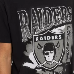 MITCHELL AND NESS Tees & Singlets<Las Vegas Raiders Brush Off Tee Unisex