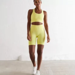 Aim Tights<Lemonade Ribbed Seamless Biker Shorts