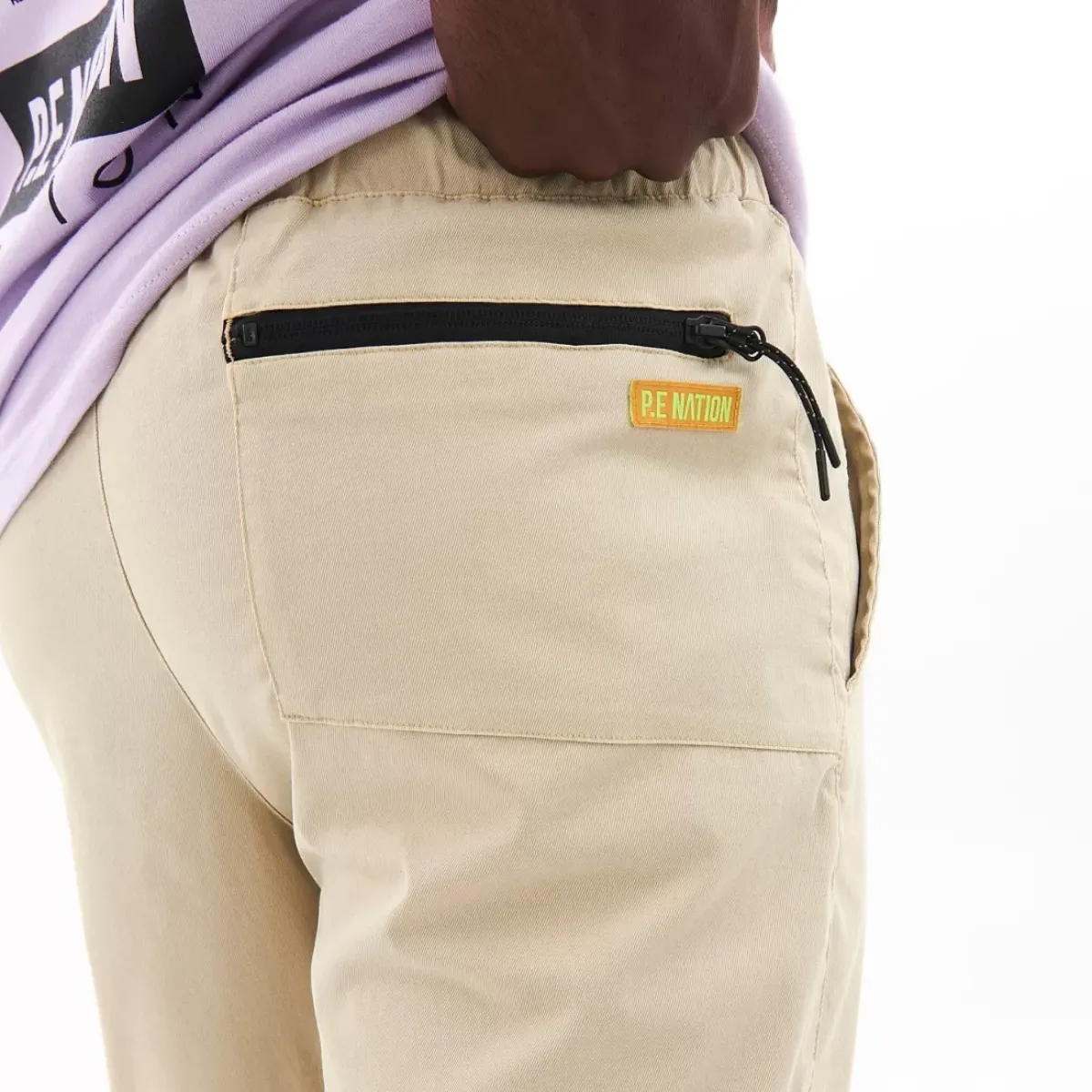 PE Nation Pants & Sweats<Line Block Pant In Pale Khaki