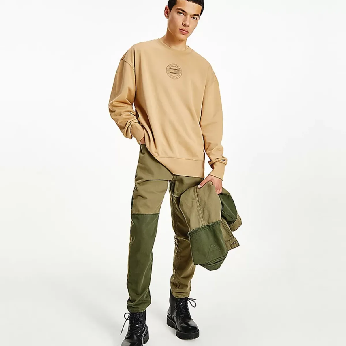 TOMMY HILFIGER Hoodies & Crews<Logo Embroidery Sweatshirt