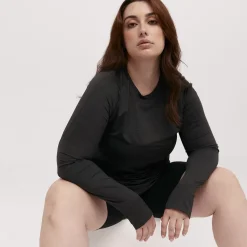 Taylor Sport Tees & Tanks<Long Sleeve Run Top In Charcoal