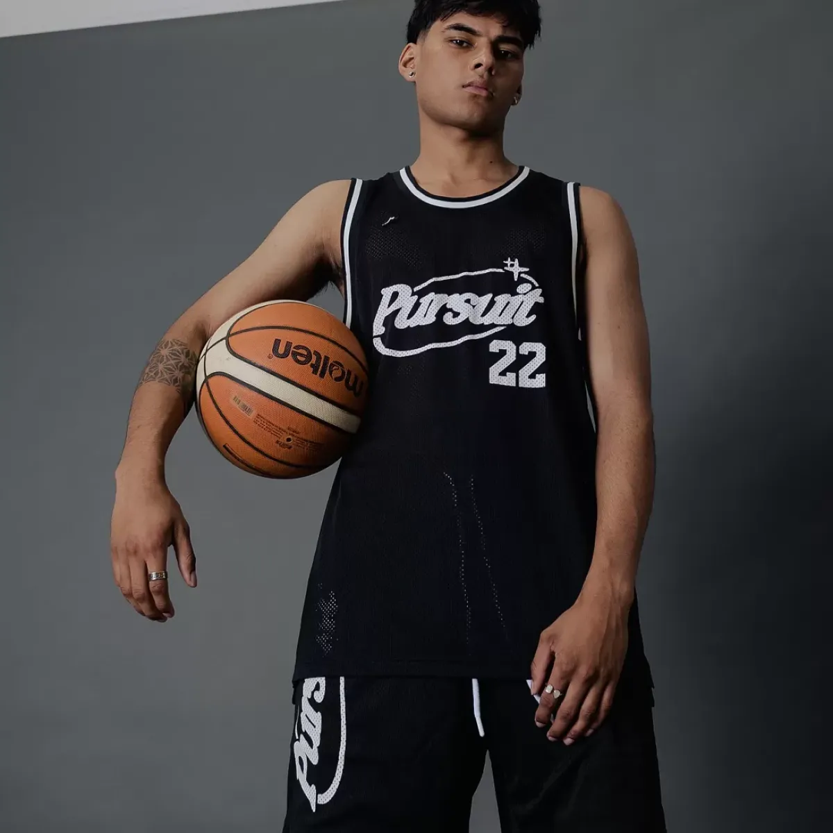 Pursuit of Happiness Tees & Singlets<Loose Mesh Singlet Black