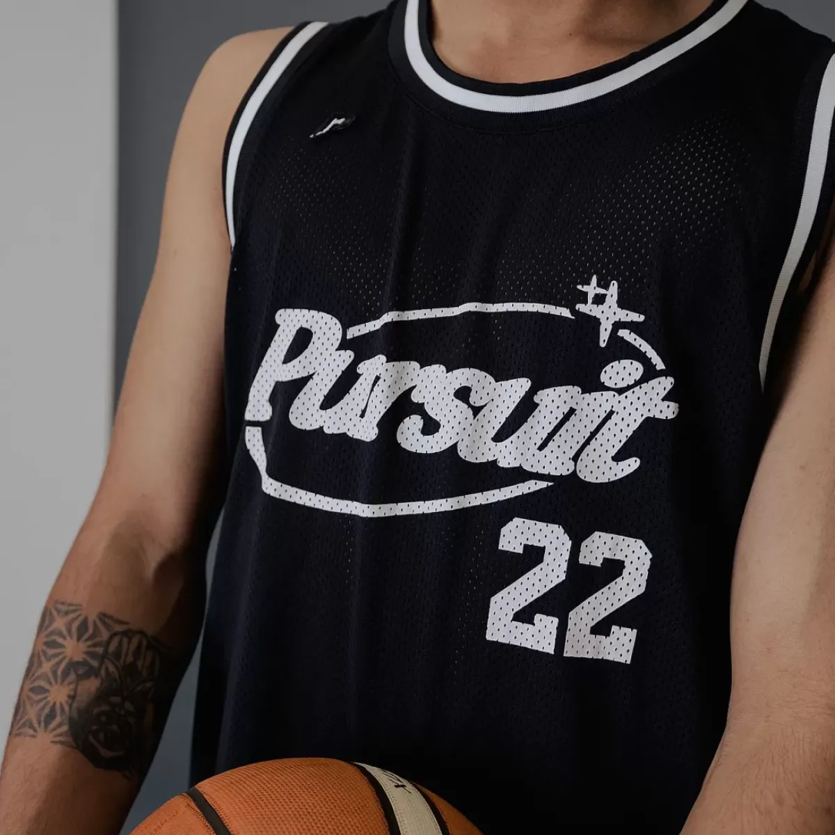 Pursuit of Happiness Tees & Singlets<Loose Mesh Singlet Black