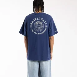MITCHELL AND NESS Tees & Tanks<Los Angeles Lakers 1988 World Champions Tee Unisex