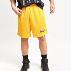 MITCHELL AND NESS Shorts<Los Angeles Lakers Basic Mesh Court Shorts