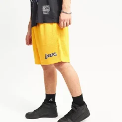 MITCHELL AND NESS Shorts<Los Angeles Lakers Basic Mesh Court Shorts