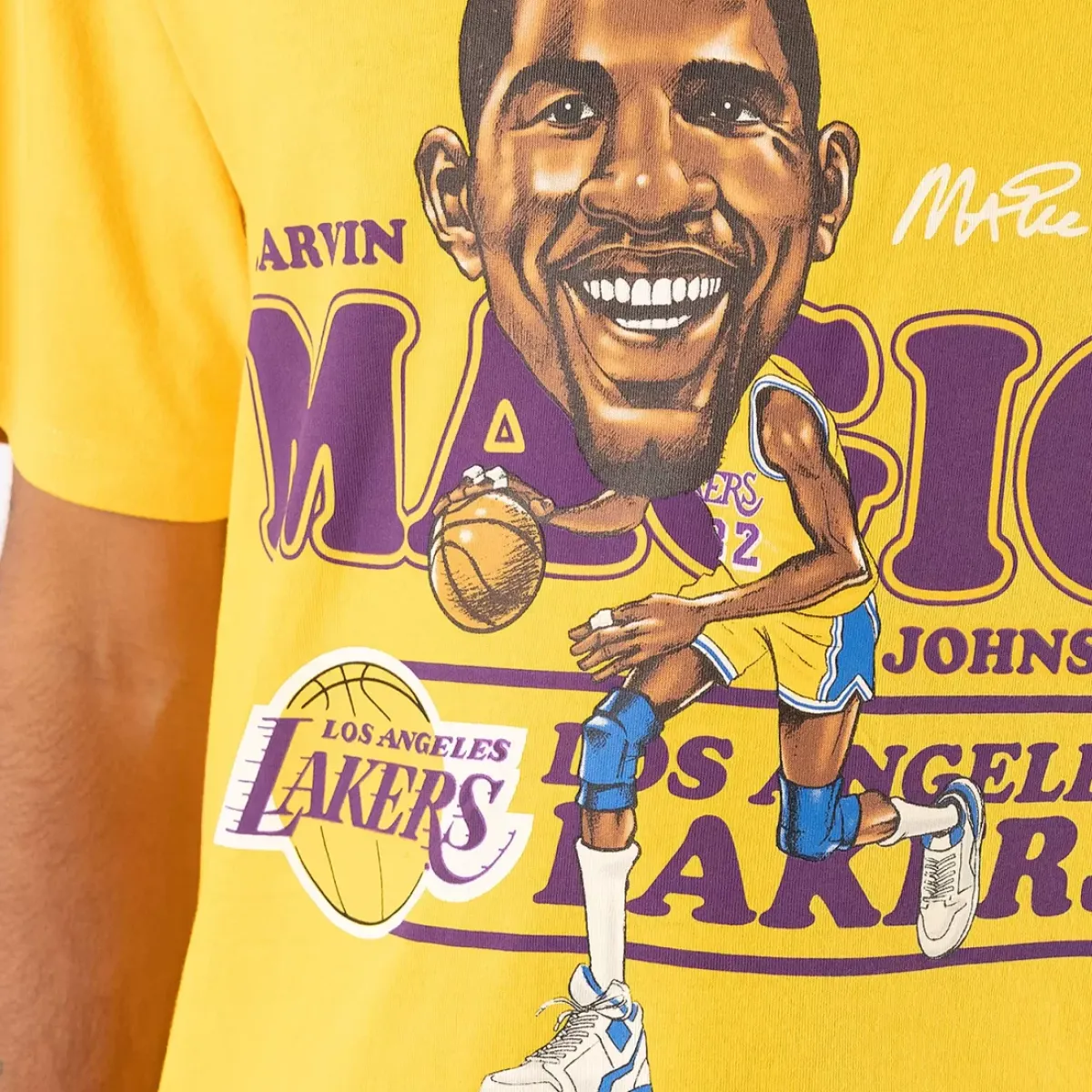 MITCHELL AND NESS Tees & Singlets<Los Angeles Lakers Caricature Tee
