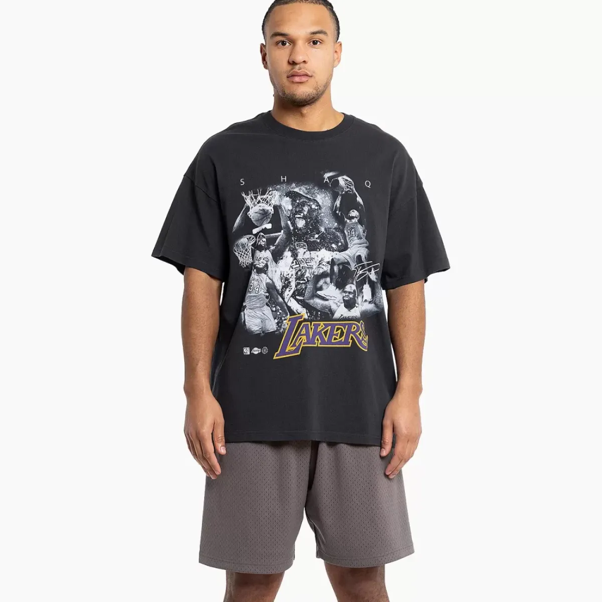 MITCHELL AND NESS Tees & Singlets<Los Angeles Lakers Player Photo Tee