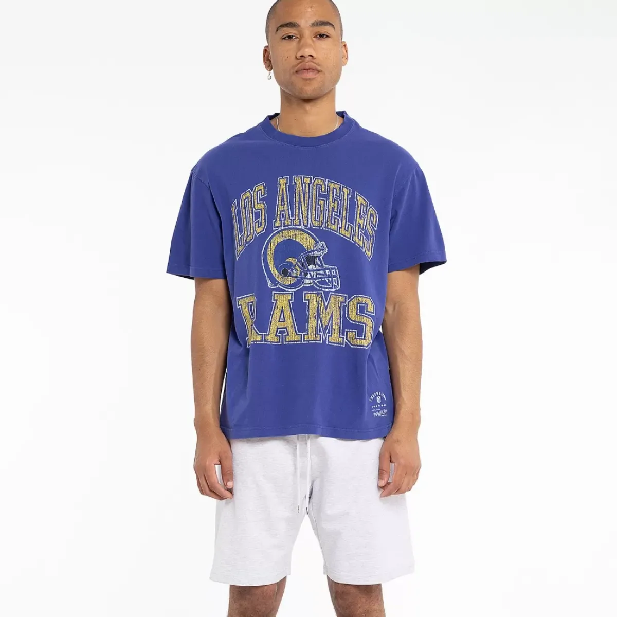 MITCHELL AND NESS Tees & Singlets<Los Angeles Rams Vintage Ivy Arch T-Shirt Unisex