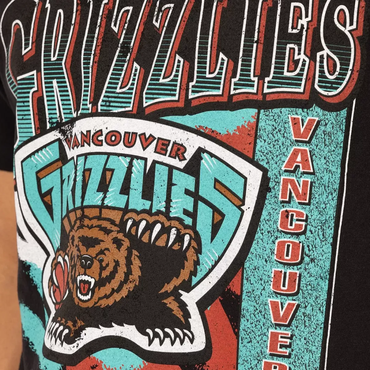 MITCHELL AND NESS Tees & Tanks<Memphis Grizzlies Brush Off Tee Unisex