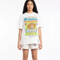 MITCHELL AND NESS Tees & Singlets<Miami Dolphins Superbowl Champions Tee Unisex