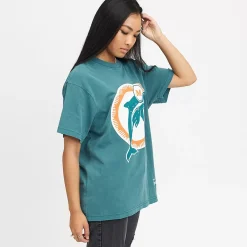 MITCHELL AND NESS Tees & Tanks<Miami Dolphins Vintage Classic Big Logo Tee Unisex