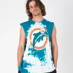 MITCHELL AND NESS Tees & Singlets<Miami Dolphins Vintage Tye Dye Muscle Tank