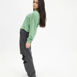 NCAA Tees & Tanks<Michigan State Usl Tennis Crop Long Sleeve Tee