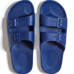 Freedom Moses Slides<Navy Slides Womens