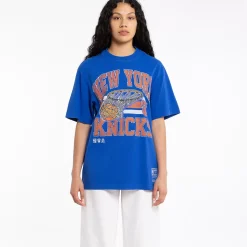 MITCHELL AND NESS Tees & Tanks<New York Knicks Bucket Tee Unisex