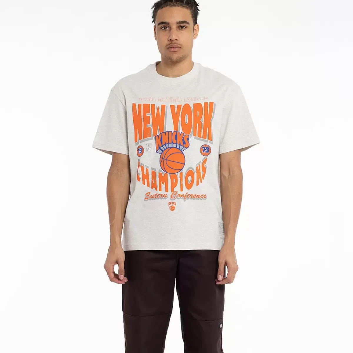 MITCHELL AND NESS Tees & Tanks<New York Knicks Champions Tee Unisex
