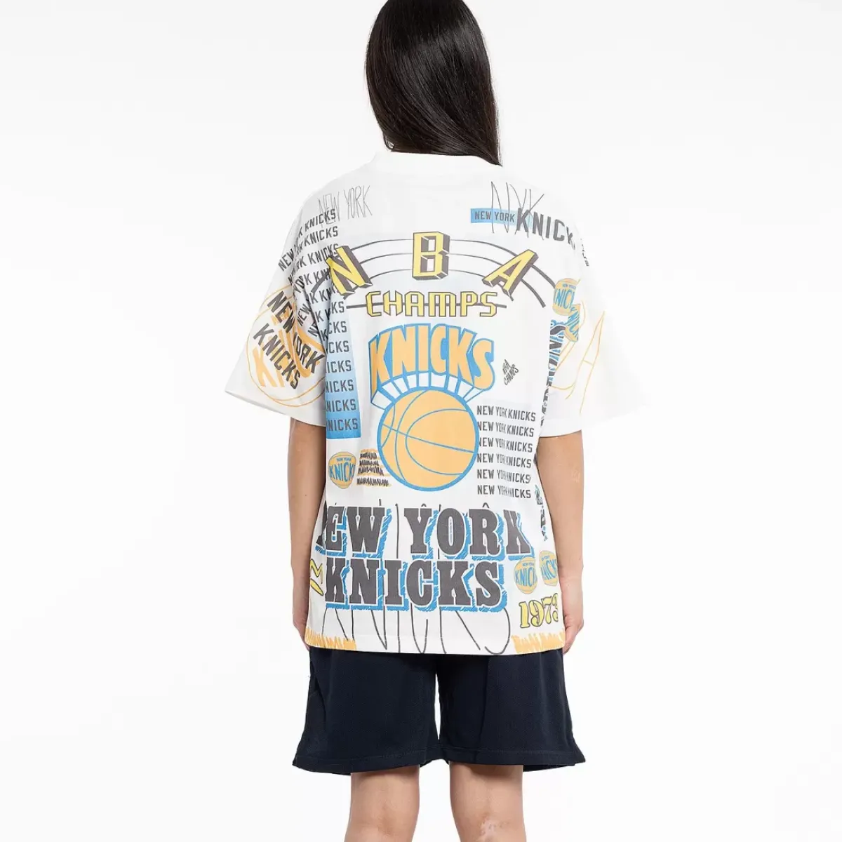 MITCHELL AND NESS Tees & Singlets<New York Knicks Game Over Tee Unisex