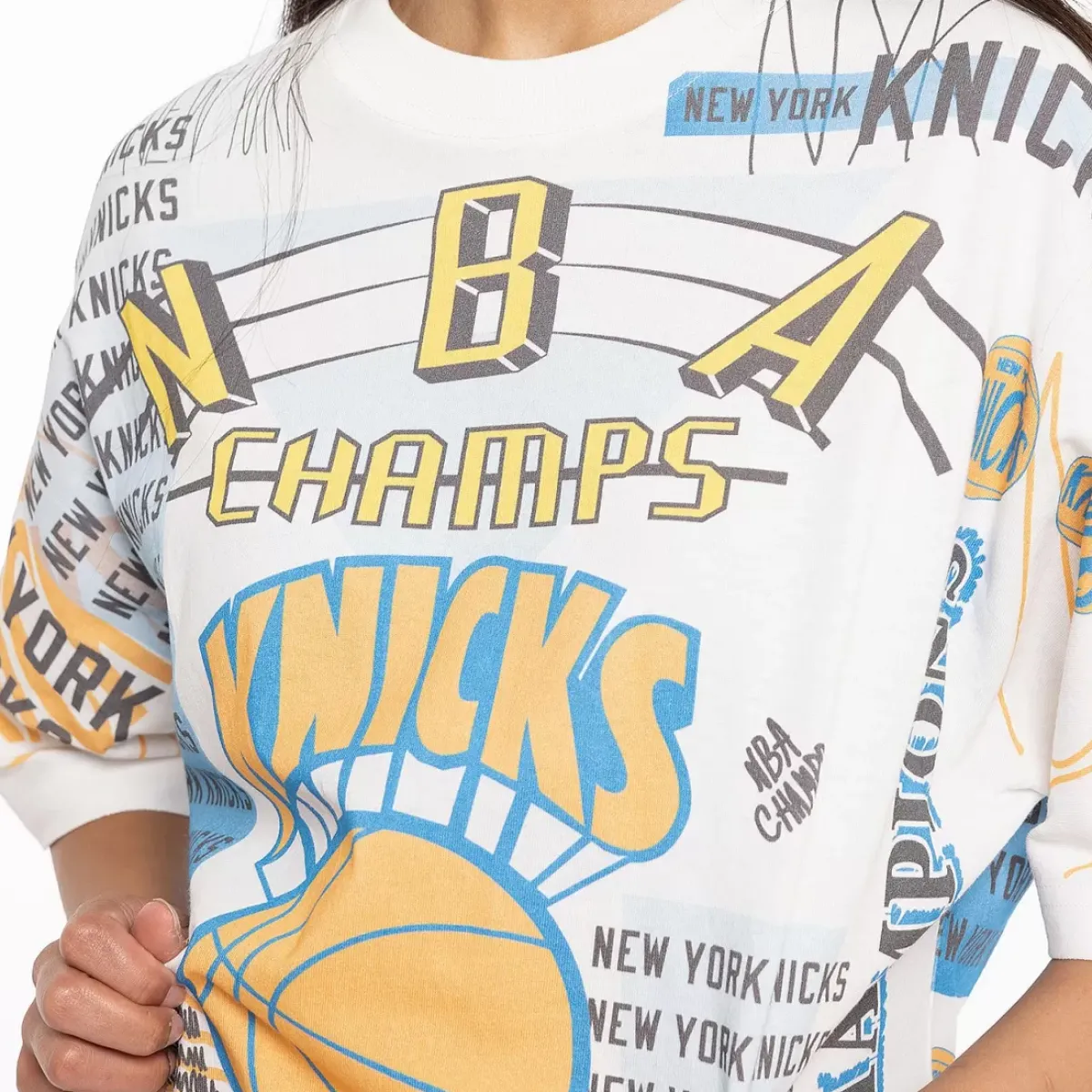 MITCHELL AND NESS Tees & Tanks<New York Knicks Game Over Tee Unisex