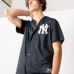 MAJESTIC Tees & Singlets<New York Yankees Chest Logo Replica Jersey