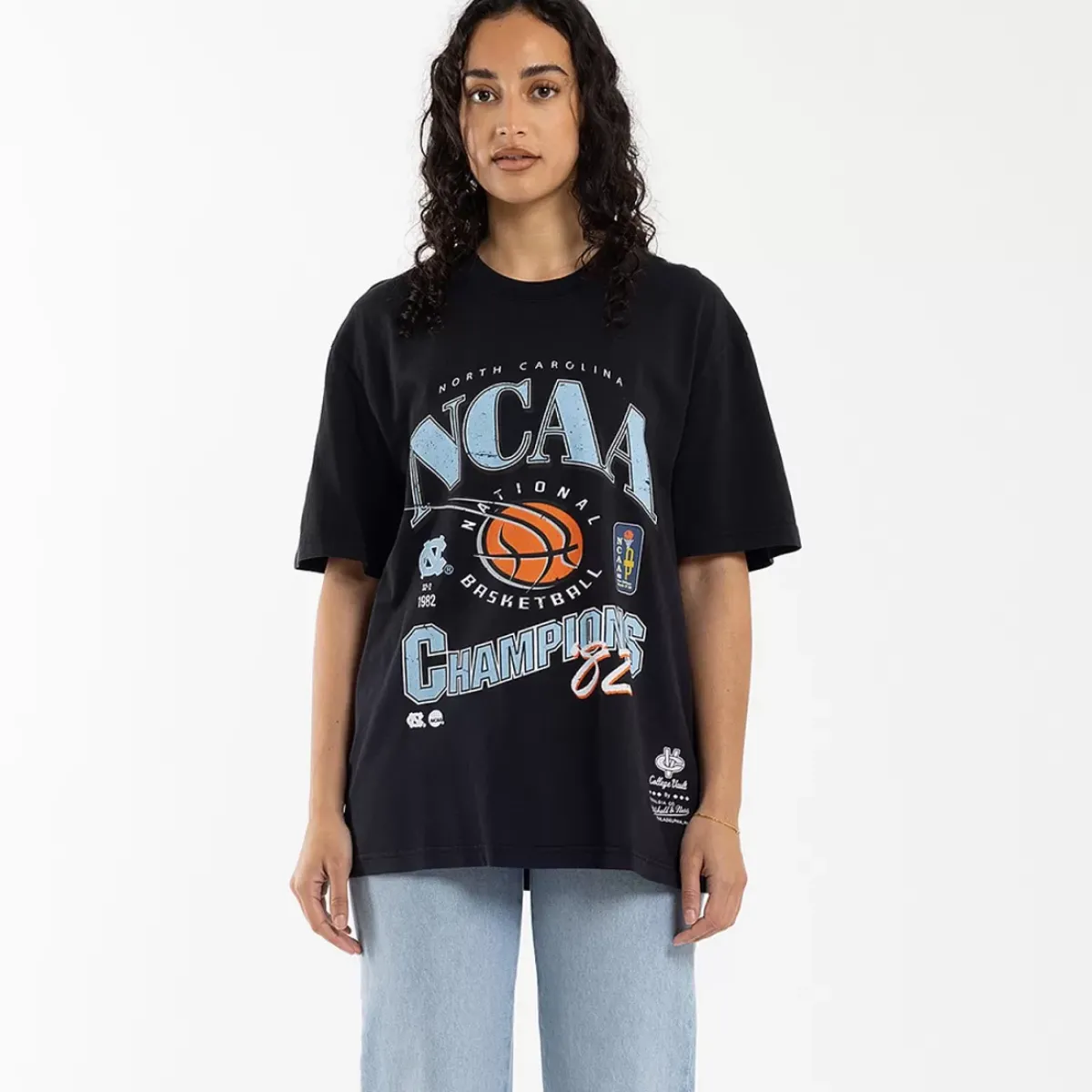 MITCHELL AND NESS Tees & Singlets<North Carolina Tar Heels 82 Champions Tee Unisex