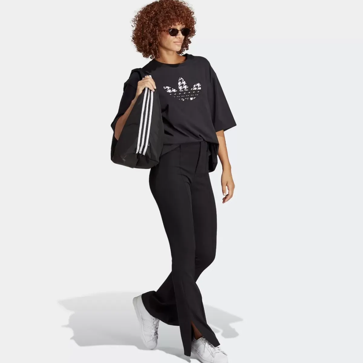 Adidas Originals Tees & Tanks<Original Houndstooth Trefoil Infill Tee