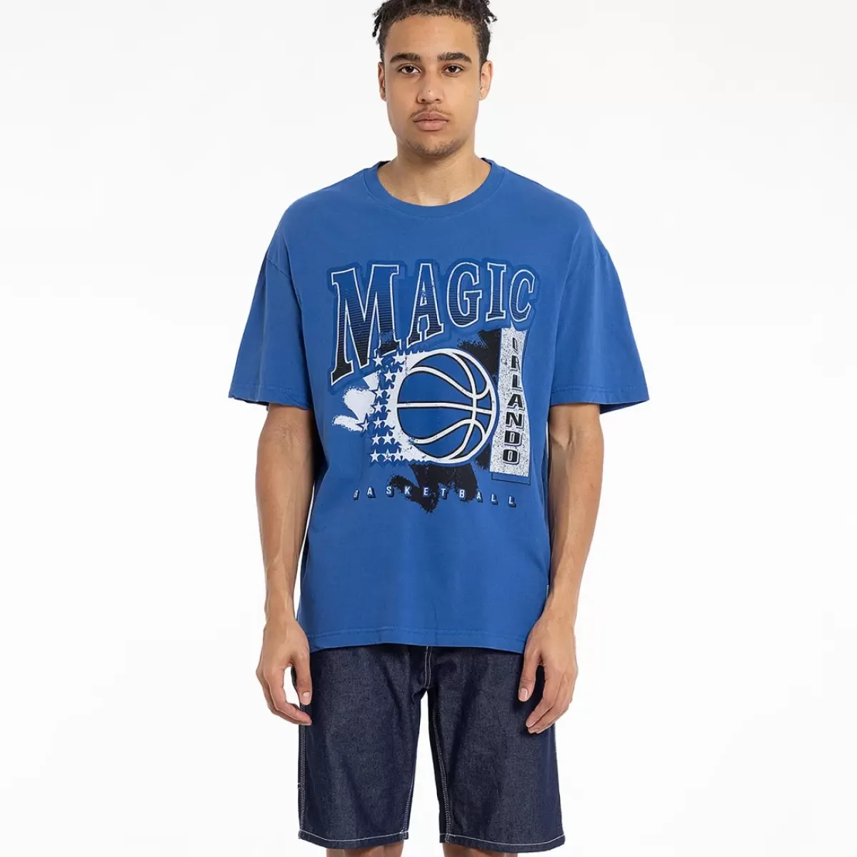 MITCHELL AND NESS Tees & Singlets<Orlando Magic Brush Off Tee Unisex