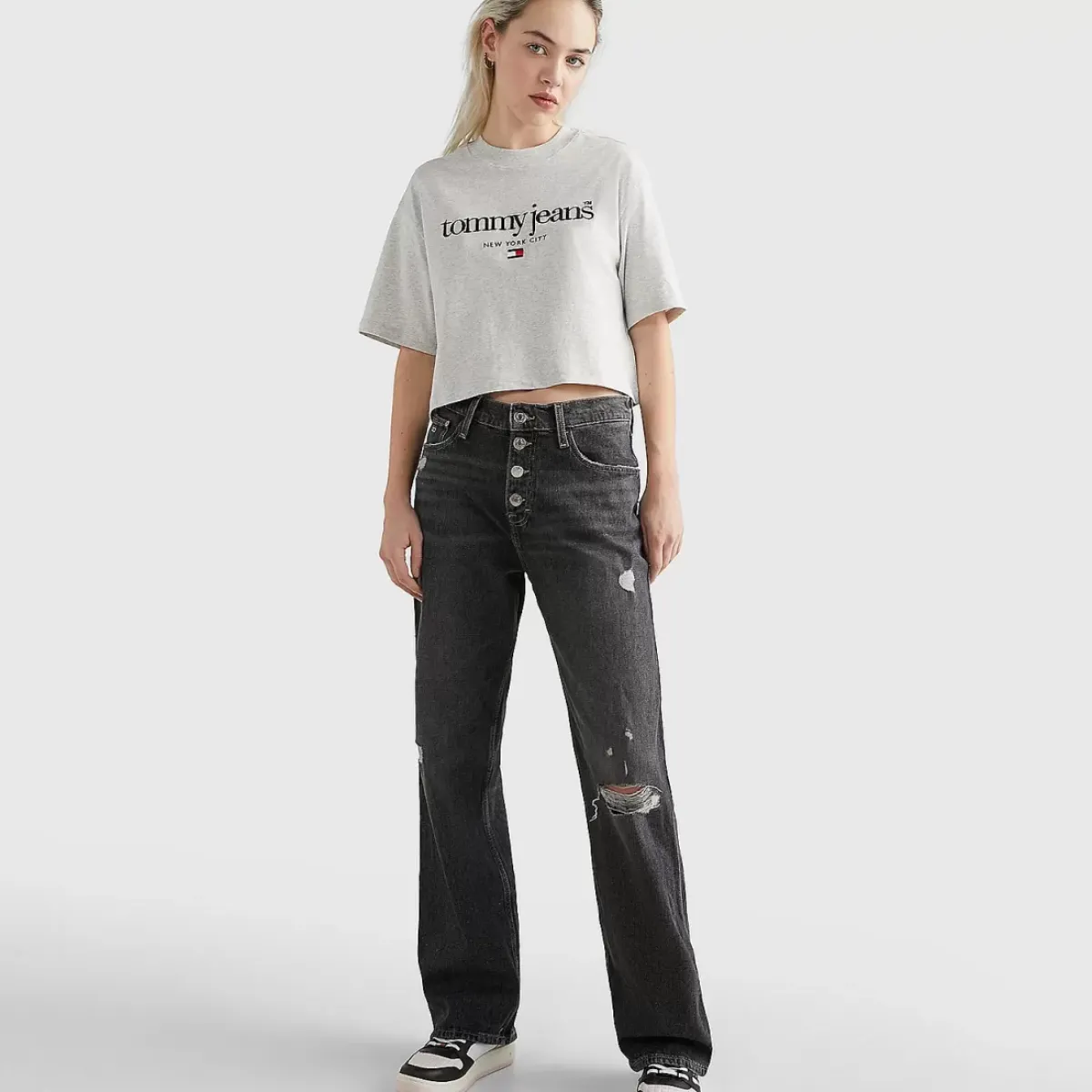 TOMMY HILFIGER Tees & Tanks<Oversized Cropped T-Shirt