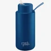 FRANK GREEN Water Bottles<34Oz Ceramic Reusable Bottle Deep Ocean