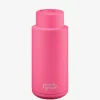 FRANK GREEN Water Bottles<34Oz Reusable Bottle Push Button Neon Pink