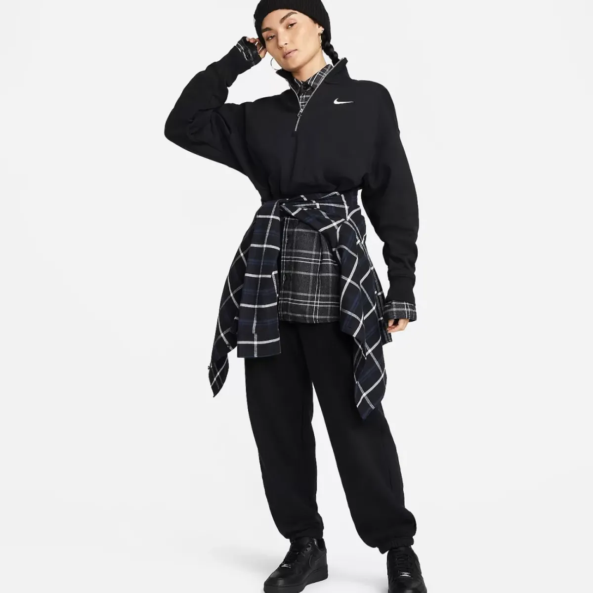 Nike Hoodies & Crews<Phoenix Fleece Oversized 1/2-Zip Crop Sweatshirt