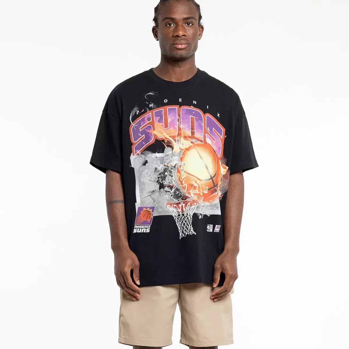 MITCHELL AND NESS Tees & Singlets<Phoenix Suns Fireball Tee Unisex
