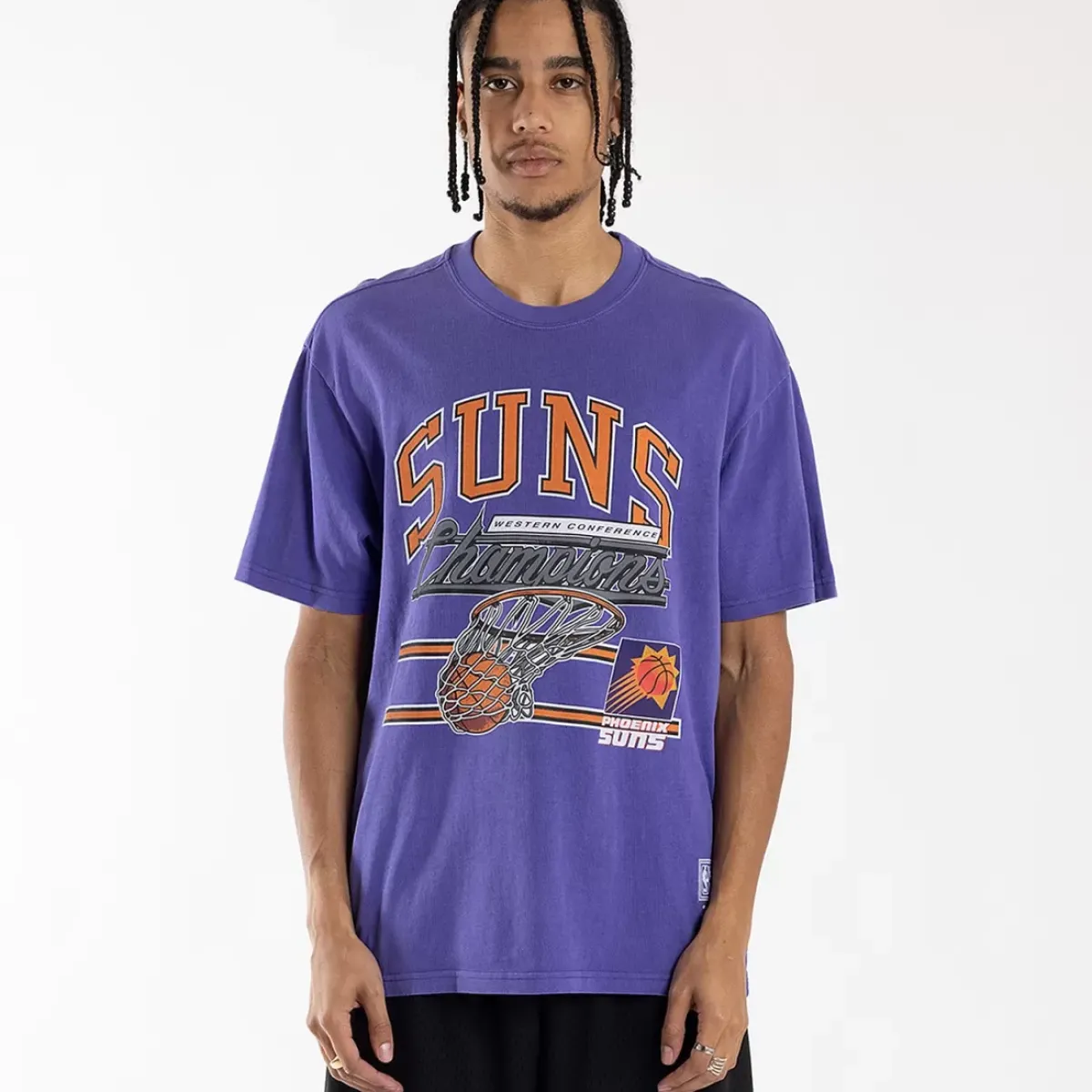 MITCHELL AND NESS Tees & Singlets<Phoenix Suns Hoop Tee Unisex