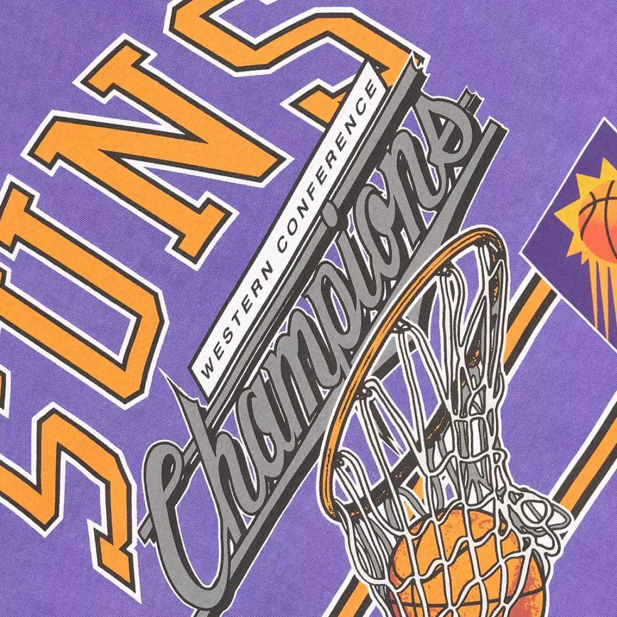 MITCHELL AND NESS Tees & Singlets<Phoenix Suns Hoop Tee Unisex