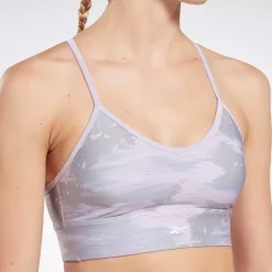 Reebok Sports Bras<Purple Workout Ready Camo Print Bra