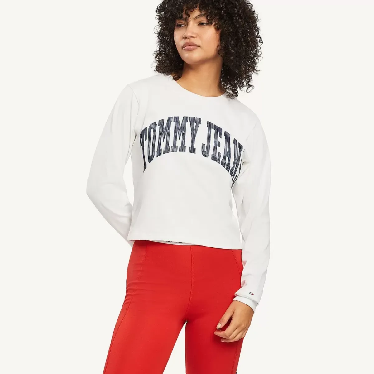 TOMMY HILFIGER Tees & Tanks<Relaxed College Long-Sleeve T-Shirt