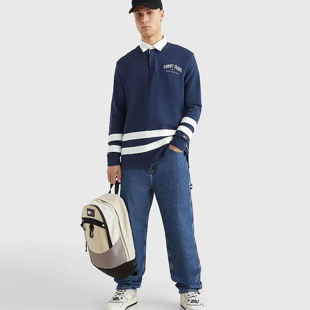 TOMMY HILFIGER Polos & Shirts<Relaxed Varsity Rugby Shirt
