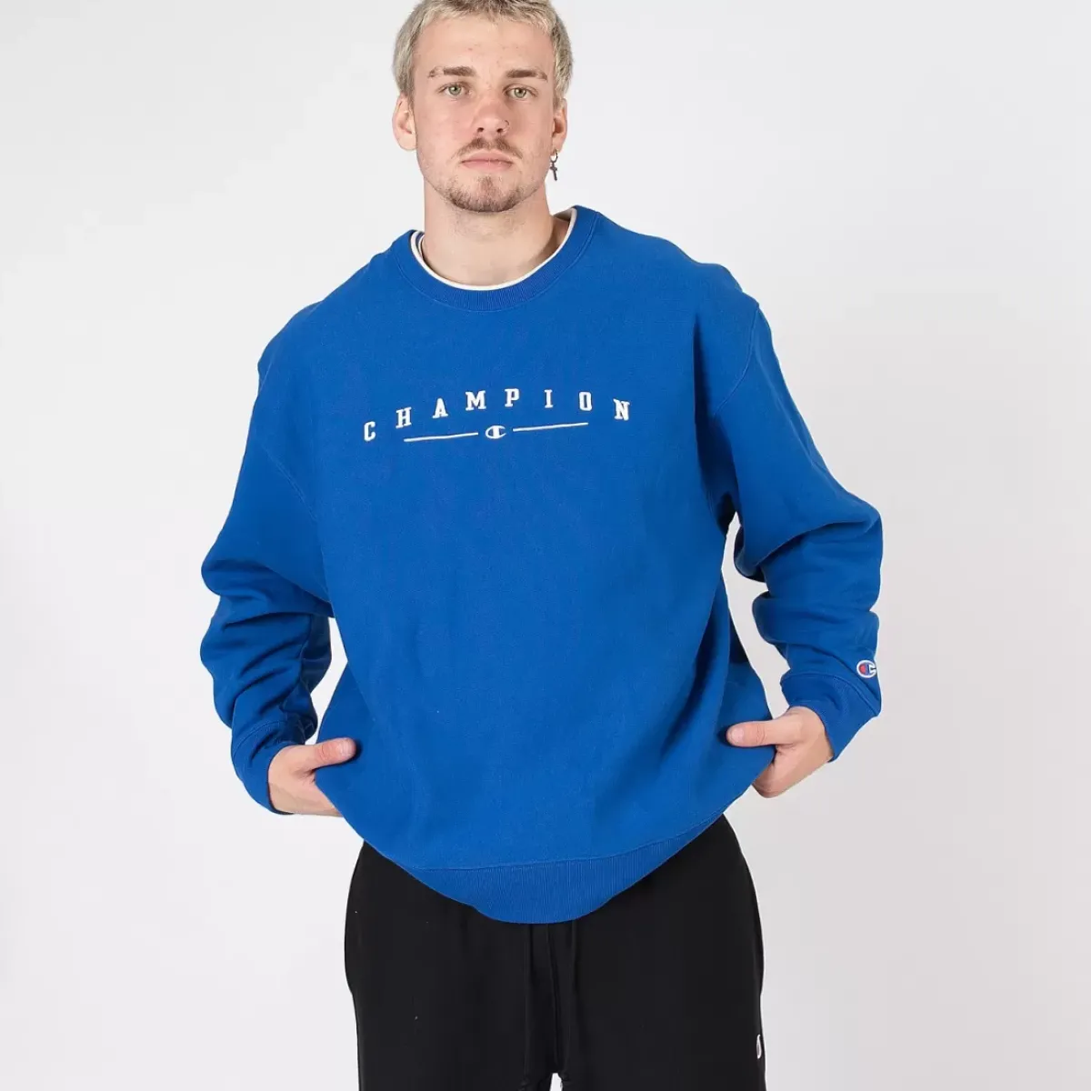 Champion Hoodies & Crews<Reverse Weave Blue Crewneck