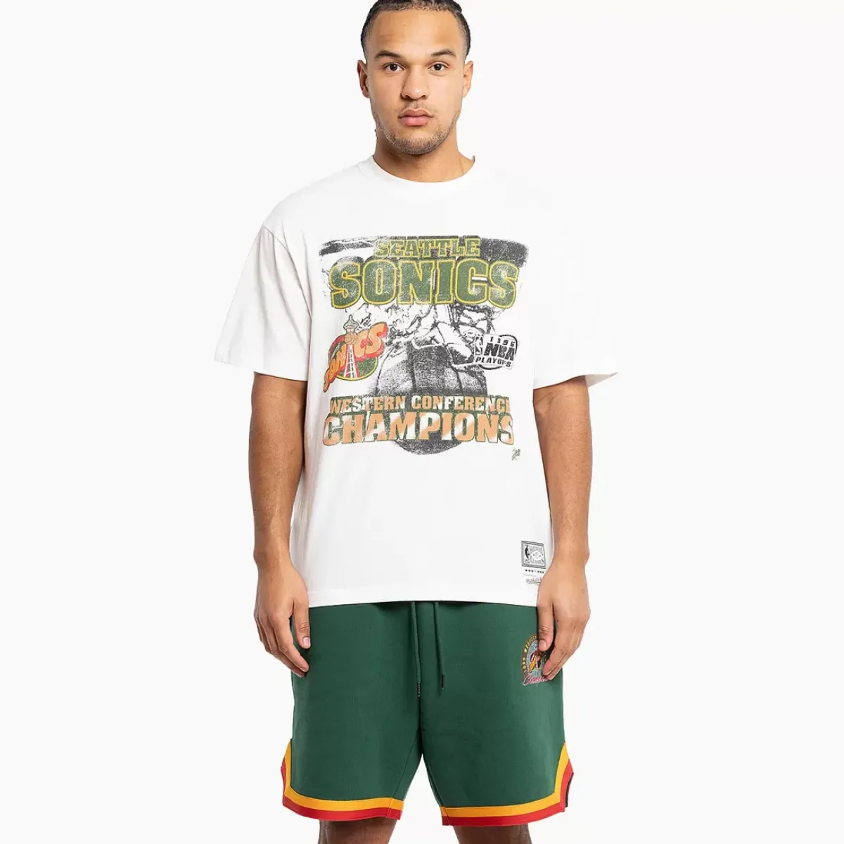 MITCHELL AND NESS Tees & Tanks<Seattle Supersonics 96 Conference Champs Tee Unisex