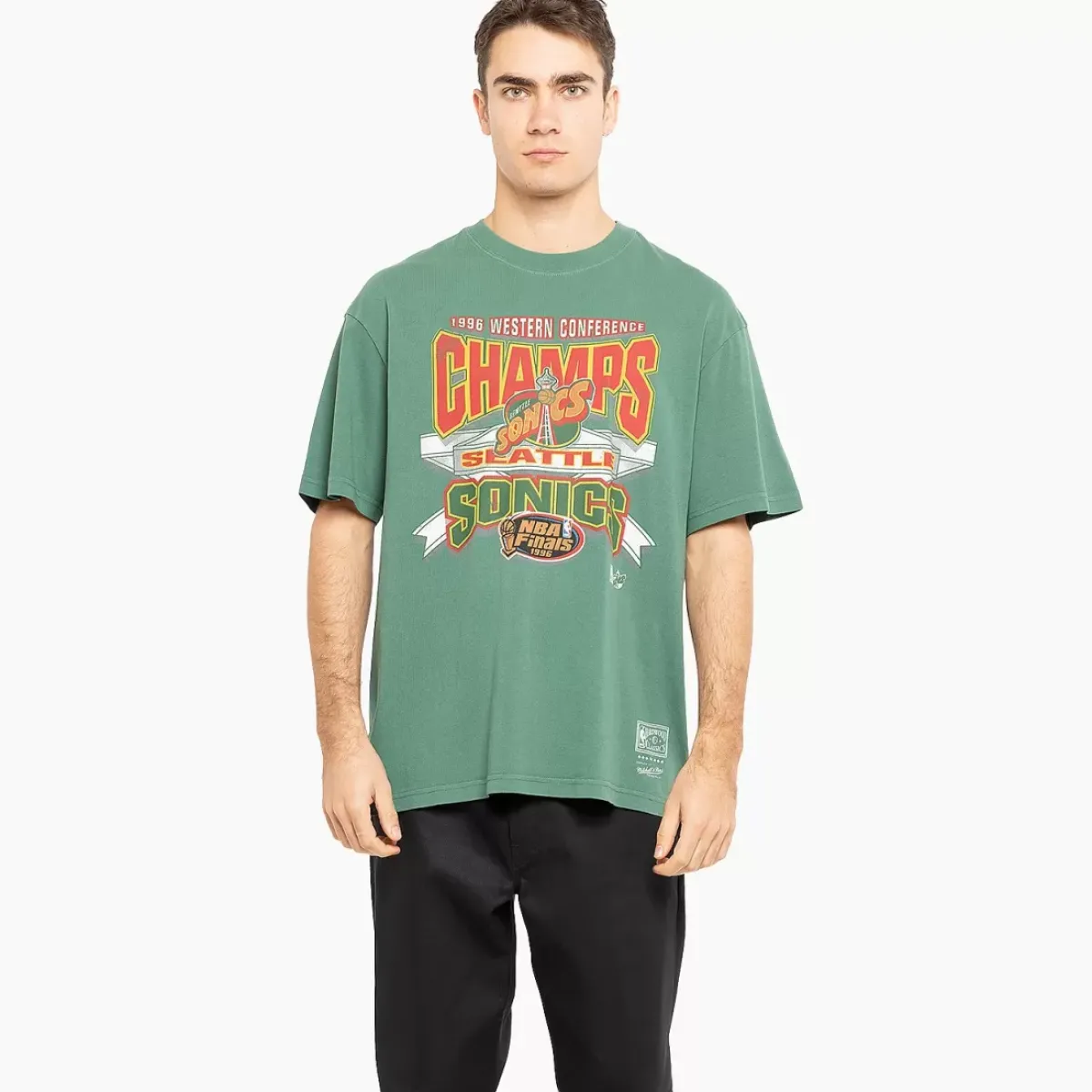 MITCHELL AND NESS Tees & Singlets<Seattle Supersonics 96 Conference Champs Tee Unisex