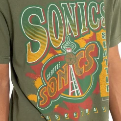 MITCHELL AND NESS Tees & Tanks<Seattle Supersonics Brush Off Tee Unisex