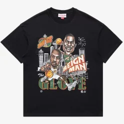 MITCHELL AND NESS Tees & Singlets<Seattle Supersonics Caricature Tee Unisex