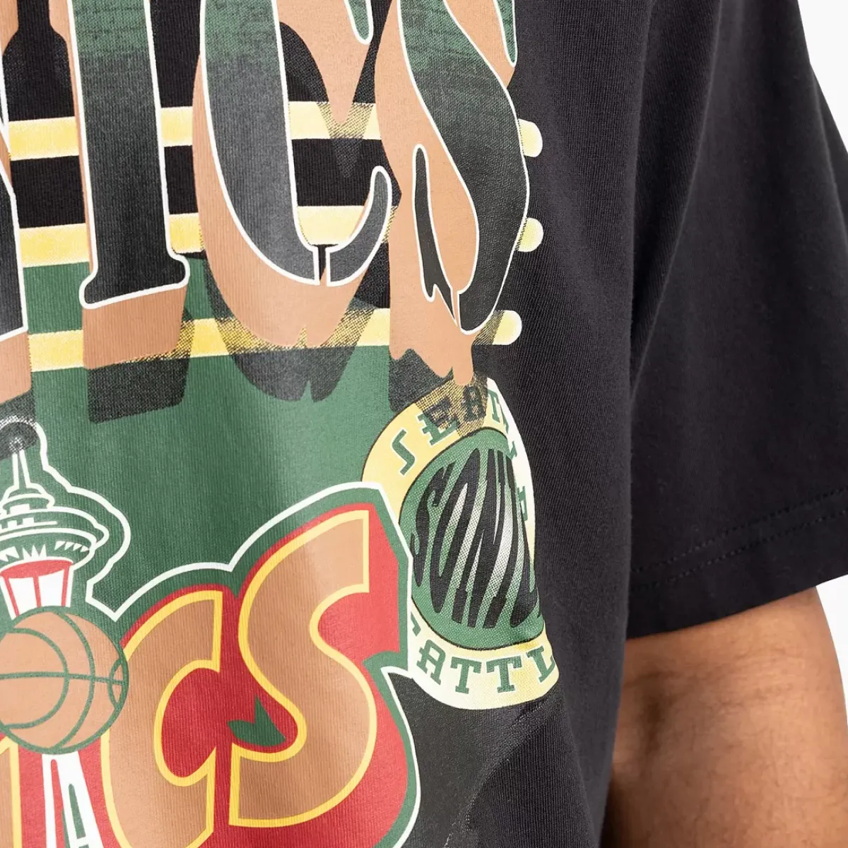 MITCHELL AND NESS Tees & Singlets<Seattle Supersonics In The Spotlight Tee Unisex