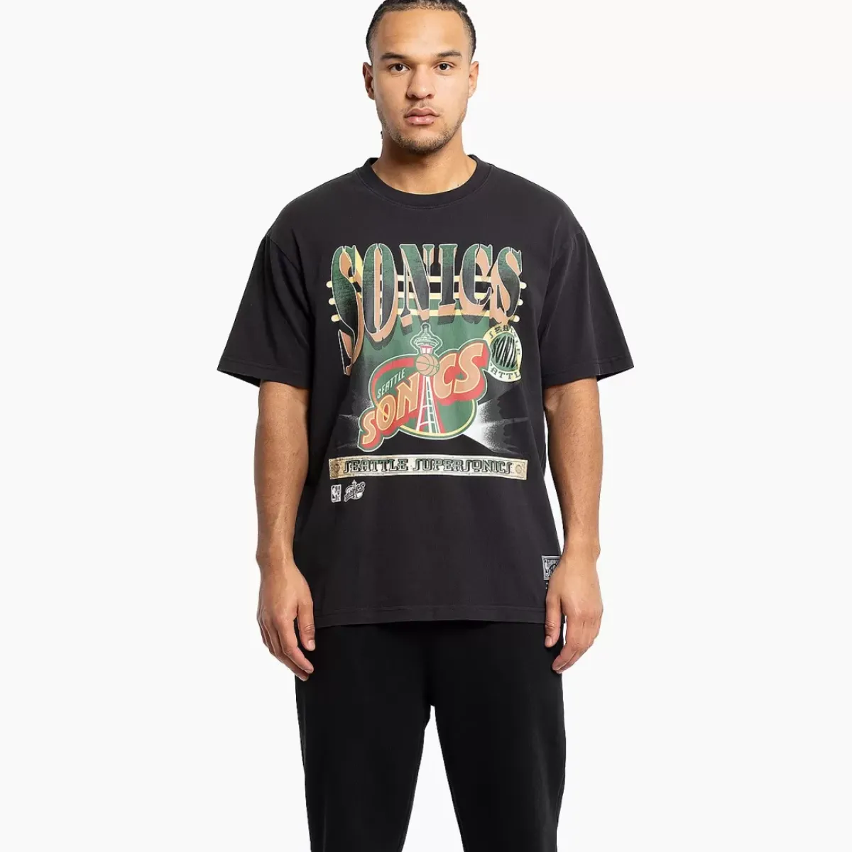 MITCHELL AND NESS Tees & Tanks<Seattle Supersonics In The Spotlight Tee Unisex